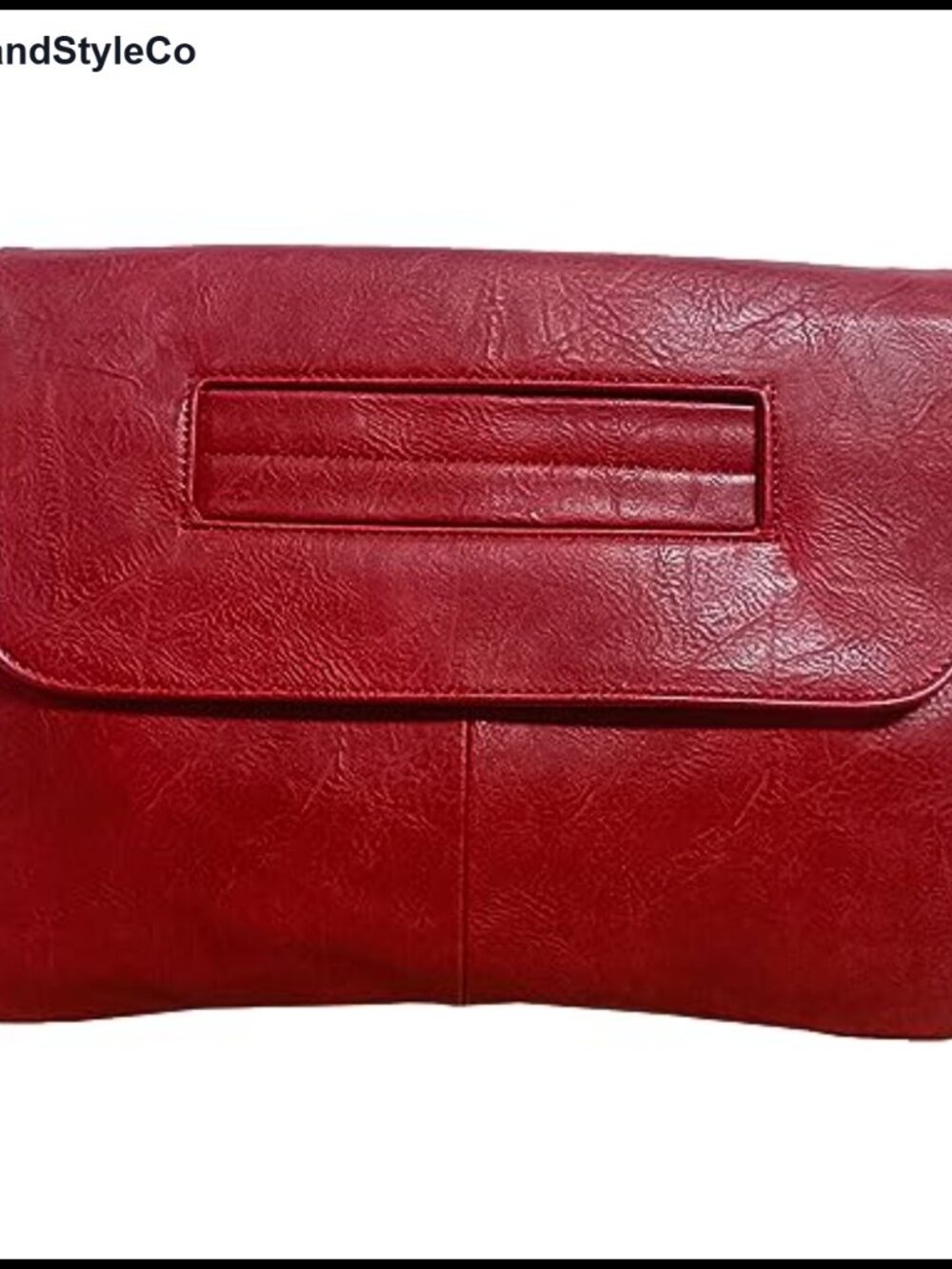 PU Leather Clutch Handbag with Adjustable Strap Large Capacity